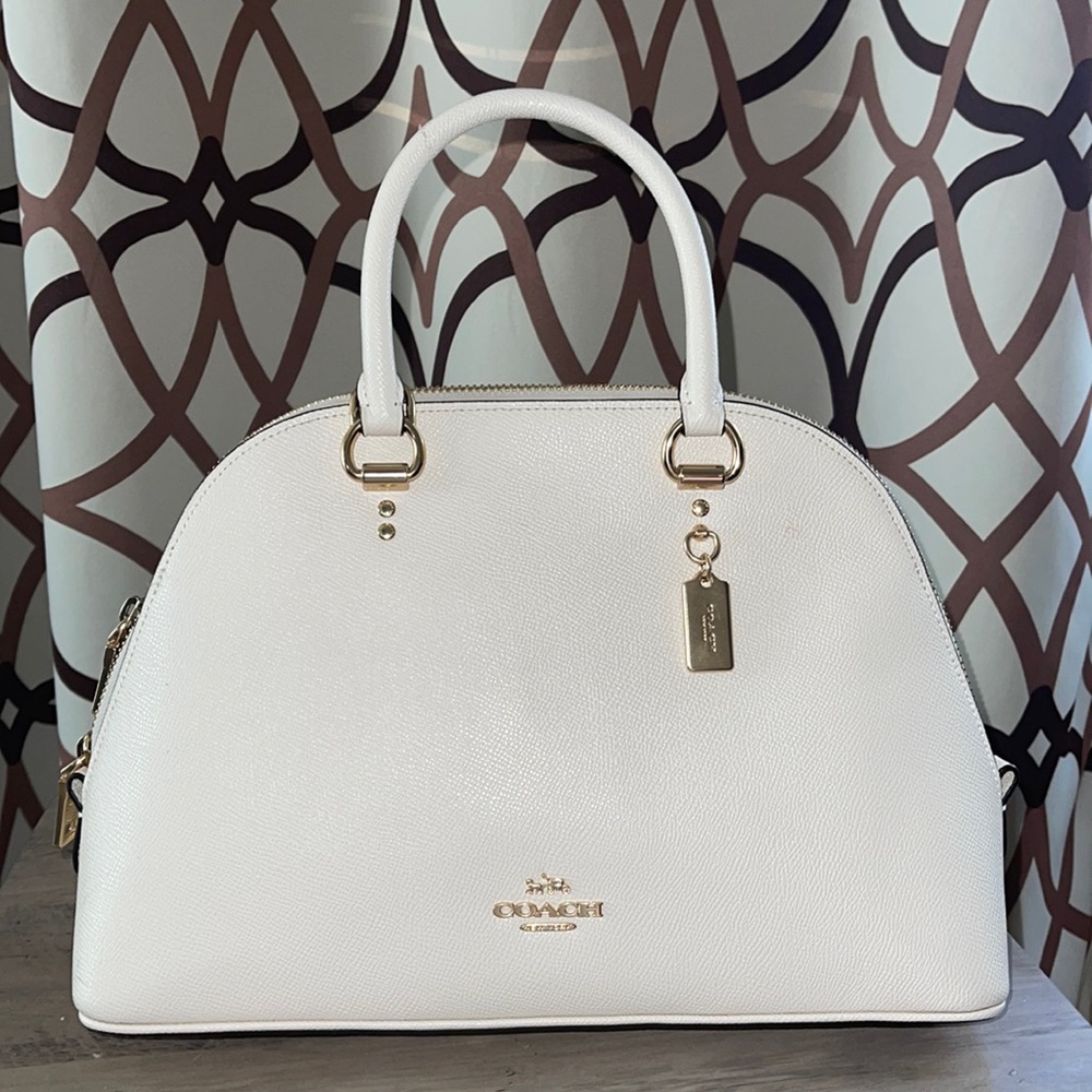 Authentic Coach satchel NWOT Ivory cream beige